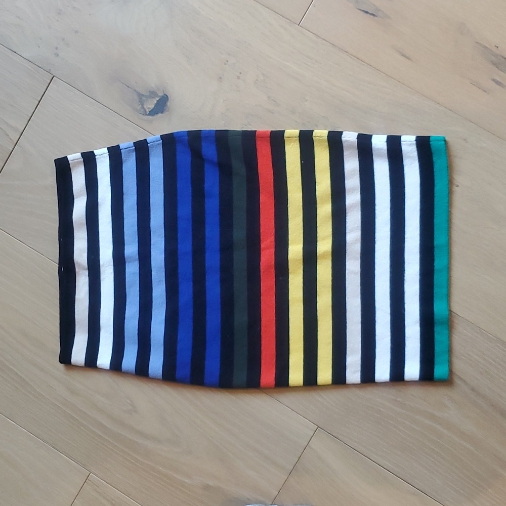 Rainbow pencil skirt